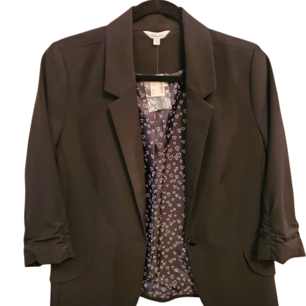 Black 3/4 sleeve blazer